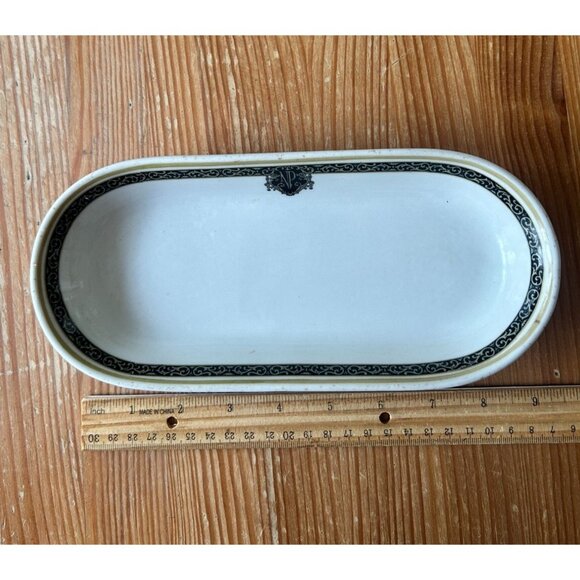 Vintage Shenango China Netherland Plaza Hotel Oval Serving Dish Restaurant Ware - Picture 1 of 6